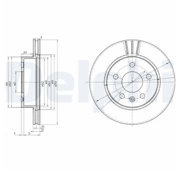 Brzdový kotouč DELPHI BG3296