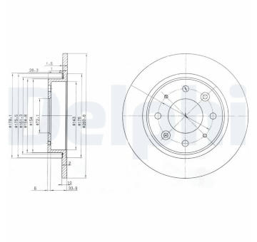 Brzdový kotouč DELPHI BG3336