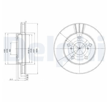 Brzdový kotouč DELPHI BG3355