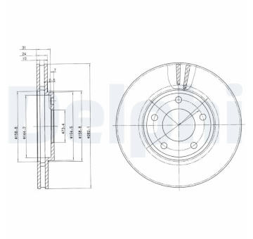 Brzdový kotouč DELPHI BG3383