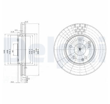 Brzdový kotouč DELPHI BG3396