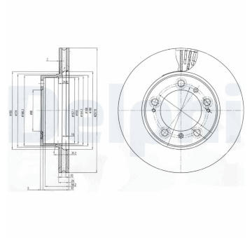 Brzdový kotouč DELPHI BG3409