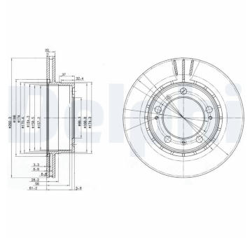 Brzdový kotouč DELPHI BG3410