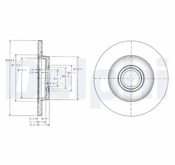 Brzdový kotouč DELPHI BG3416C