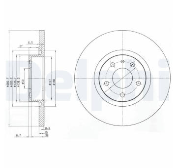 Brzdový kotouč DELPHI BG3420