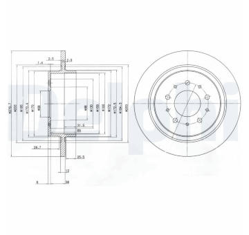 Brzdový kotouč DELPHI BG3502