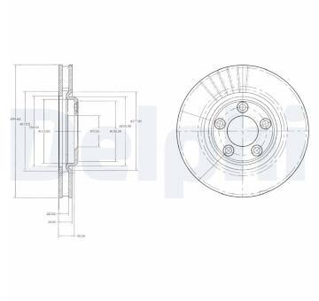 Brzdový kotouč DELPHI BG3511