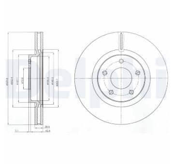 Brzdový kotouč DELPHI BG3544