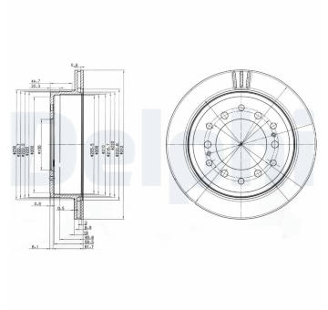 Brzdový kotouč DELPHI BG3557