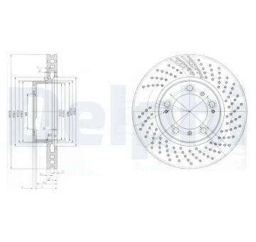 Brzdový kotouč DELPHI BG3564