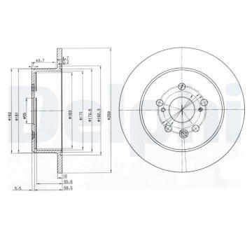 Brzdový kotouč DELPHI BG3583