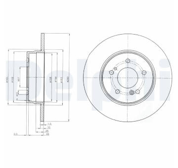 Brzdový kotouč DELPHI BG3601