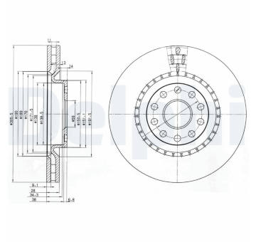 Brzdový kotouč DELPHI BG3723