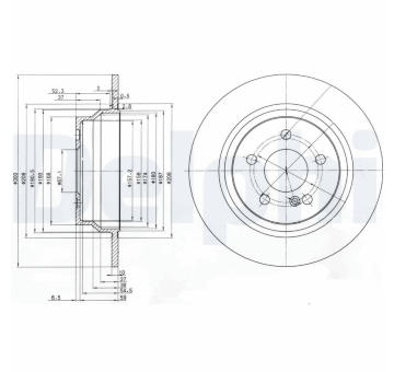 Brzdový kotouč DELPHI BG3757