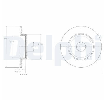 Brzdový kotouč DELPHI BG3761