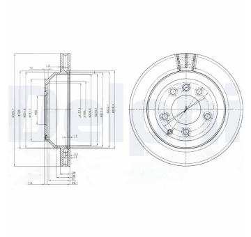 Brzdový kotouč DELPHI BG3775C