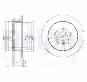 Brzdový kotouč DELPHI BG3779
