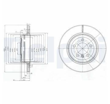Brzdový kotouč DELPHI BG3787