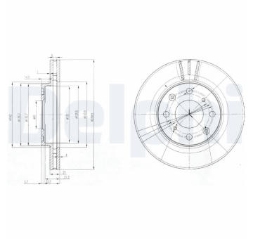 Brzdový kotouč DELPHI BG3794