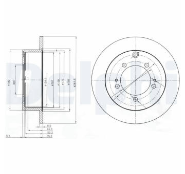 Brzdový kotouč DELPHI BG3815