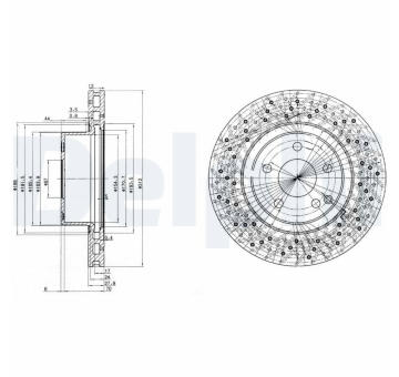 Brzdový kotouč DELPHI BG3828