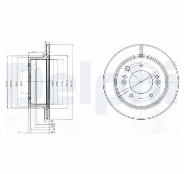 Brzdový kotouč DELPHI BG3859
