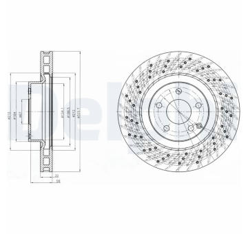 Brzdový kotouč DELPHI BG3883