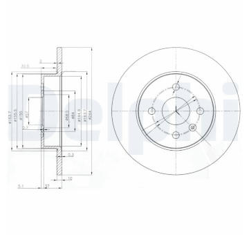 Brzdový kotouč DELPHI BG3885C