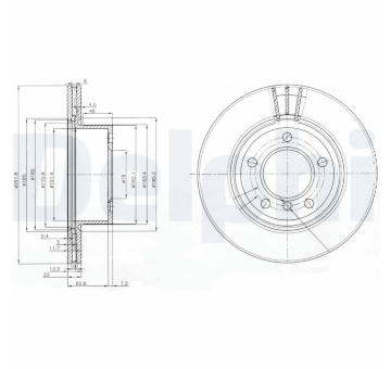 Brzdový kotouč DELPHI BG3900