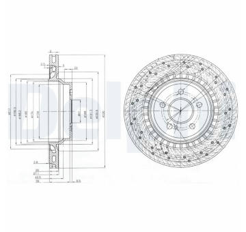 Brzdový kotouč DELPHI BG3917