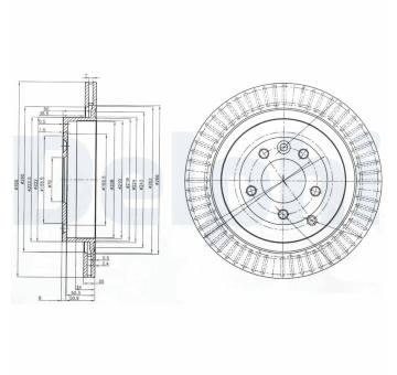 Brzdový kotouč DELPHI BG3925C