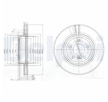 Brzdový kotouč DELPHI BG3938