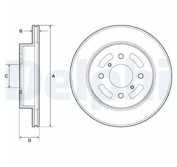 Brzdový kotouč DELPHI BG3941