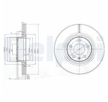 Brzdový kotúč DELPHI BG3942