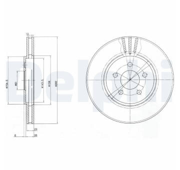 Brzdový kotouč DELPHI BG4000