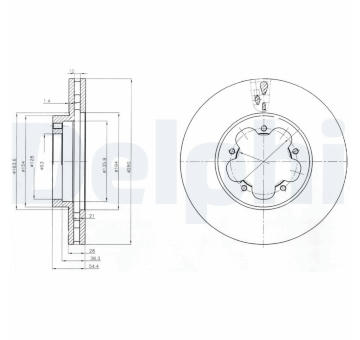 Brzdový kotúč DELPHI BG4007