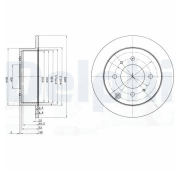 Brzdový kotouč DELPHI BG4010