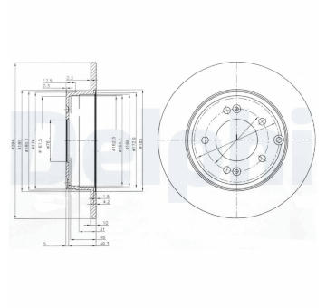 Brzdový kotouč DELPHI BG4012