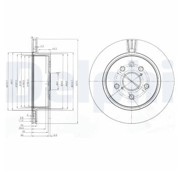 Brzdový kotouč DELPHI BG4024