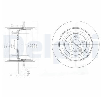Brzdový kotouč DELPHI BG4031