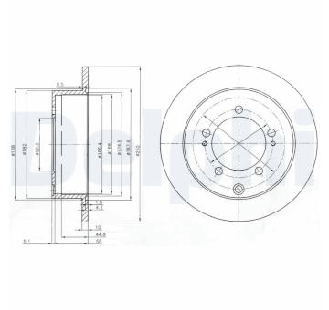 Brzdový kotouč DELPHI BG4037
