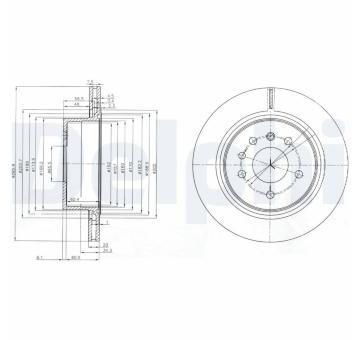 Brzdový kotouč DELPHI BG4043