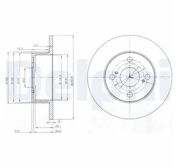 Brzdový kotouč DELPHI BG4050