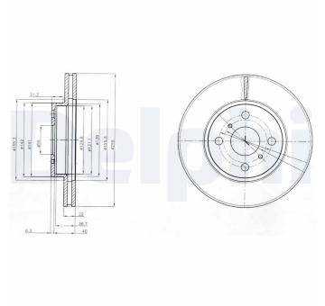 Brzdový kotouč DELPHI BG4053