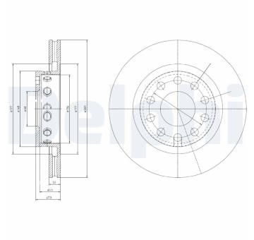 Brzdový kotouč DELPHI BG4058