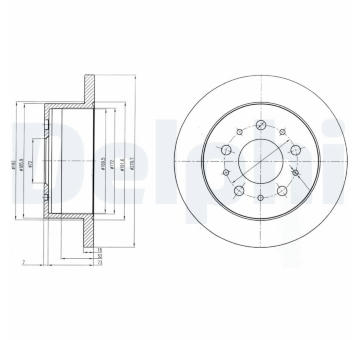 Brzdový kotouč DELPHI BG4061