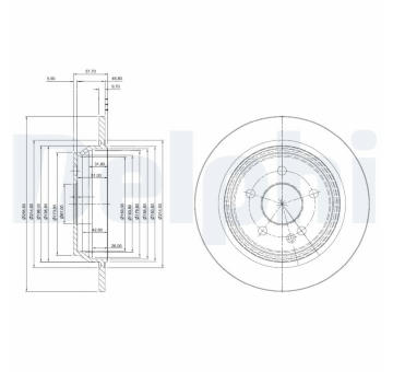 Brzdový kotouč DELPHI BG4063C