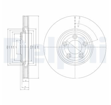 Brzdový kotouč DELPHI BG4065