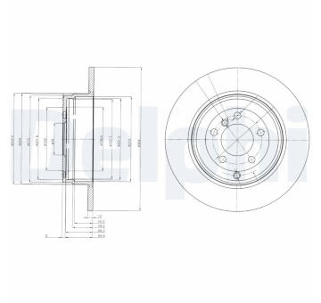 Brzdový kotouč DELPHI BG4066
