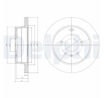 Brzdový kotouč DELPHI BG4069